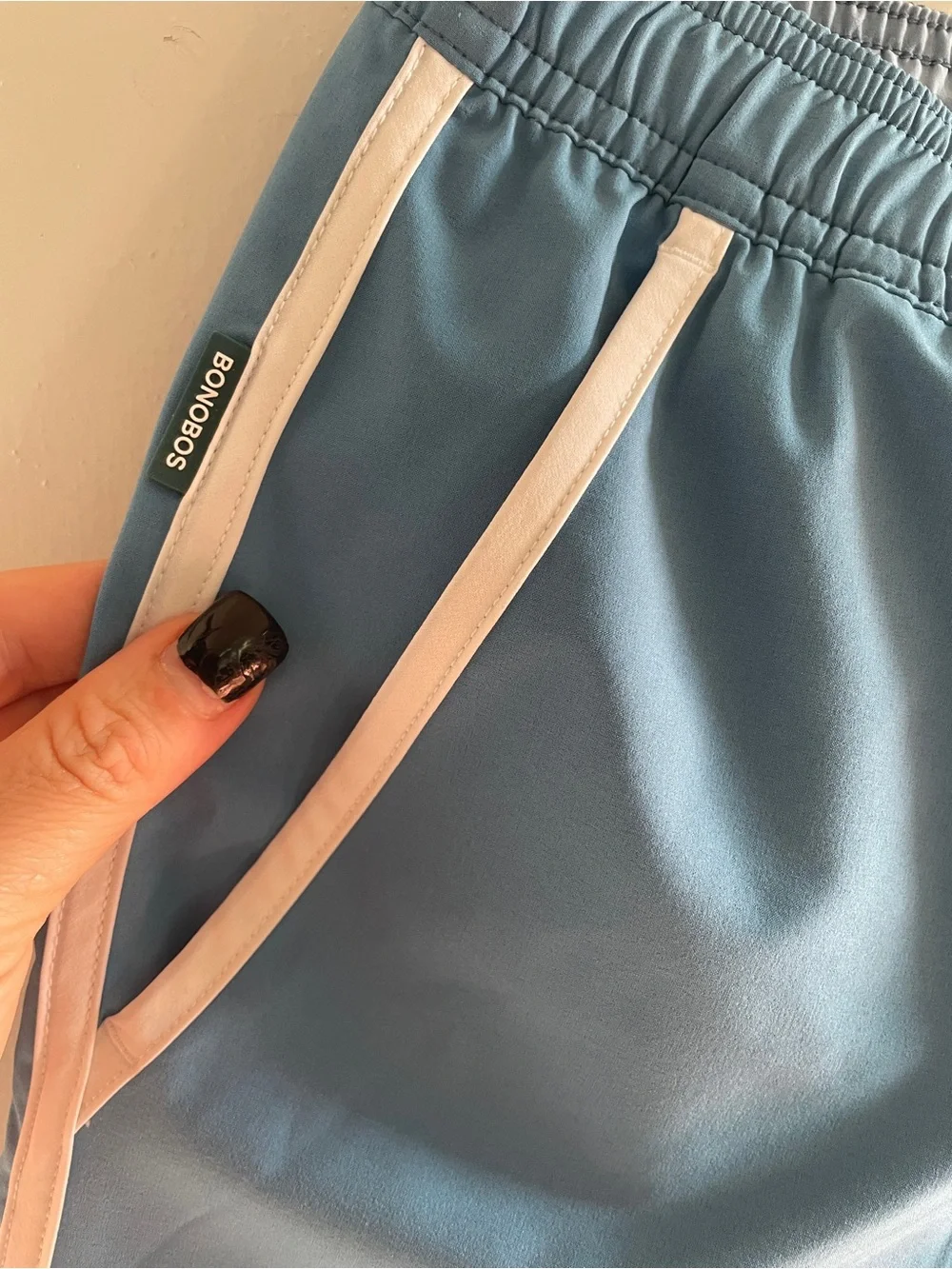 Bonobos Colorful swim trunks with a shorter, curved hem , just like your dad